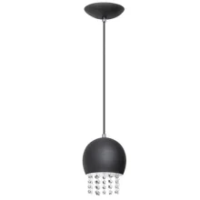 Pendente Globe Cristal Preto Micro/Branco E27 Opl Pendente Globe Cristal Preto Micro/Branco E27 Opl