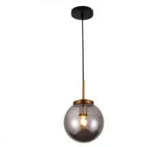 Pendente Globo de Vidro Fumê Cor Bronze Nitrolux