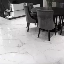 Piso Premium Calacata Cristal Polido Retificado 61x116 Rochamaxx