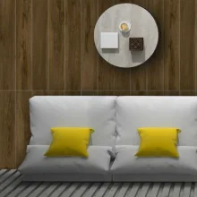 Porcelanato Regua 20X120 Red Wood Amendoa CX 1,42 Acetinado Gaudi