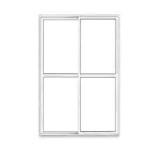 Porta Alumínio 2 Folhas 2 Vidros Branca 210x160 Reli