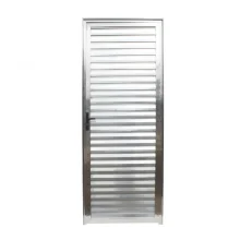 Porta Alumínio Veneziana Natural Direita 210x80 Reli