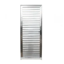 Porta Alumínio Veneziana Natural Esquerda 210x80 Reli