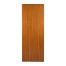 Porta Interna Lisa Envernizada Mogno Com Furo 80cm Biassio