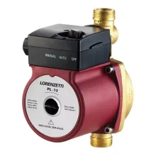 Pressurizador De Água Pl12 Lorenzetti 127v Para Sistemas Hidráulicos 2 A 3 Pontos De Uso 12mca 160w