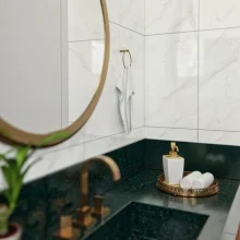 Revestimento Marmorizado Brilhante HD 60040 328 x 608 Viva Cerâmica