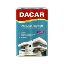Tinta Acrílica Premium Fosco Branco Neve 18L Dacar