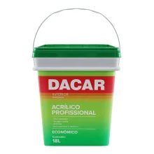 Tinta Acrílica Profissional 18L Branco Neve Balde Dacar