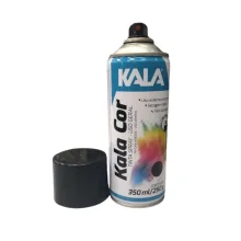 Tinta Spray Uso Geral Preto Fosco 350ml Kala