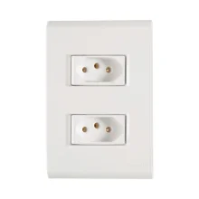 Tomada 4x2 com 2 Tomadas 2P+T 20 A 250 V Branco Tramontina