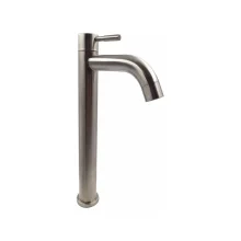 Torneira De Mesa Aço Escovado Super Metais