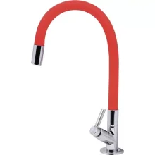 Torneira de Mesa C60 com Bica Flexível Vermelha Liege