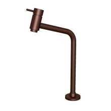 Torneira Pia Bancada Bica Alta Cor Corten Real/Delta