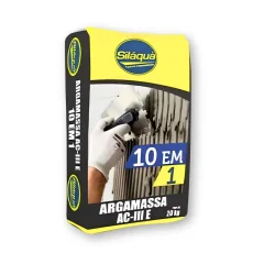 Argamassa ACIII 10 em 1 Cinza 20kg Multiuso Alta performance Siláqua