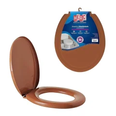 Assento Sanitário Almofadado Prime Marrom Ocre 2391 Herc