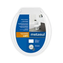 Assento Sanitário Loft Branco Metasul