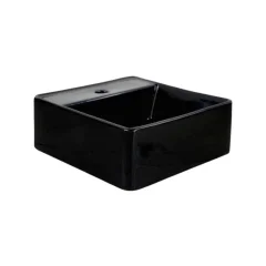 Cuba de Apoio Quadrada 35Cm X 35Cm Moby Preta Luzarte