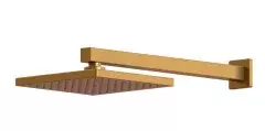 Ducha Quadrada Dourada Em Inox Cor Dourada
