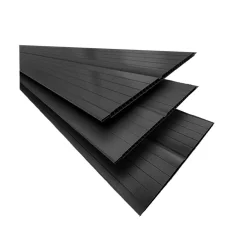 Forro Pvc Frisado Preto 8Mm 6M Fortplast