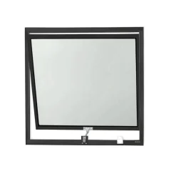 Janela Alumínio Maxin Ar Vidro Mini boreal Preta 60x60 Reli