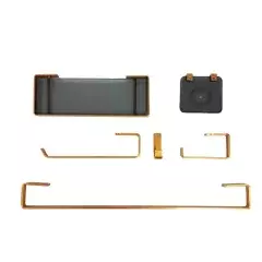 Kit Banheiro Quadrado Luxo Rose Real/Delta