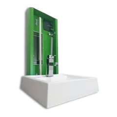 Cuba + Misturador + Acessórios Kit Quadra Cromado