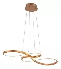 Luminária Led Curvas Modernas Dourada Lp016A 3 em 1 Nitrolux