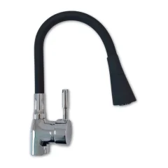 Misturador Flexível Bancada Duo Black 2080 Monocomando Real