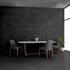 Piso Premium Marmo Nero Polido 61x116 Rochamaxx