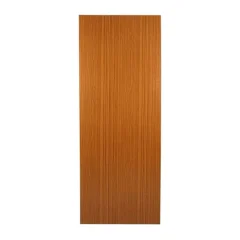 Porta Interna Lisa Envernizada Mogno Com Furo 80cm Biassio