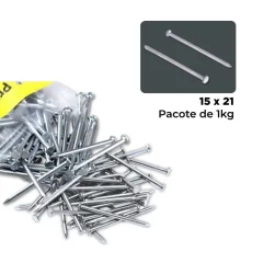 Prego 15X21 Pacote 1Kg Imprel