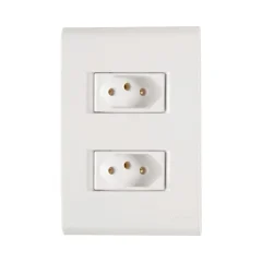 Tomada 4x2 com 2 Tomadas 2P+T 20 A 250 V Branco Tramontina