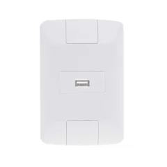 Tomada USB 1,5 A Bivolt Aria Branco Tramontina