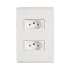 Tomadas Dupla 10A 250 v Branco Tramontina