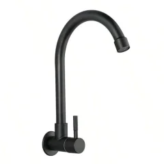 Torneira Cozinha de Parede Fine Inox Black Super Metais
