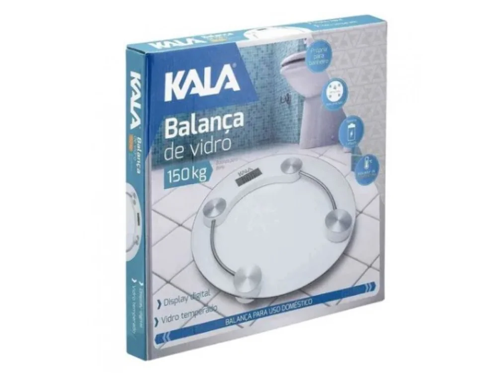 Balança Digital de Vidro 150Kg KALA