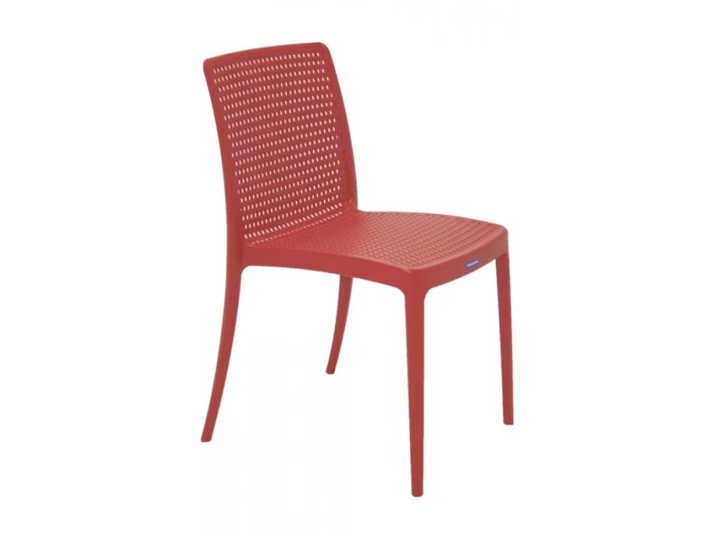 Cadeira Isabelle em Polipropileno e Fibra de Vidro Vermelho - TRAMONTINA