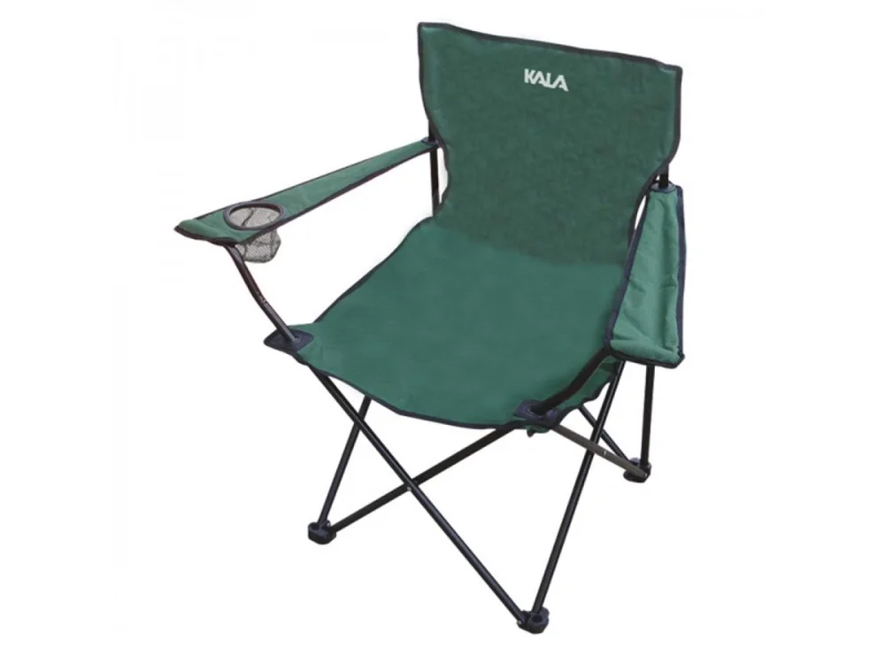 Cadeira para camping dobrável com braço Kala verde