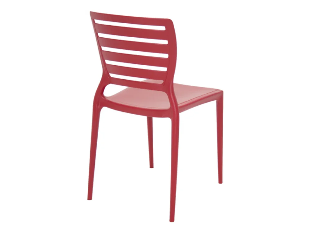Cadeira Sofia Vermelho Encosto Vazado Horizontal TRAMONTINA