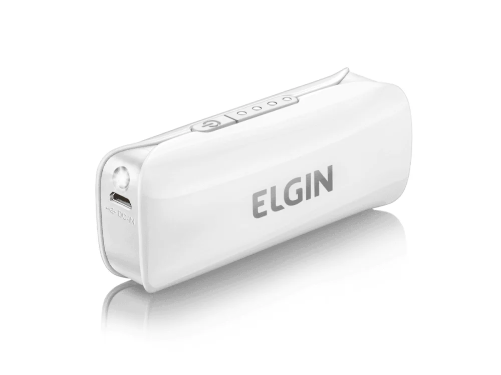 Carregador de bateria portátil usb 2600 bivolt branco Elgin
