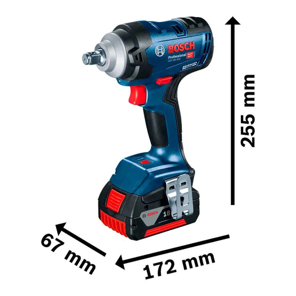 CHAVE IMPAC BAT GDS18V400 18V 1/2" BOSSH . .