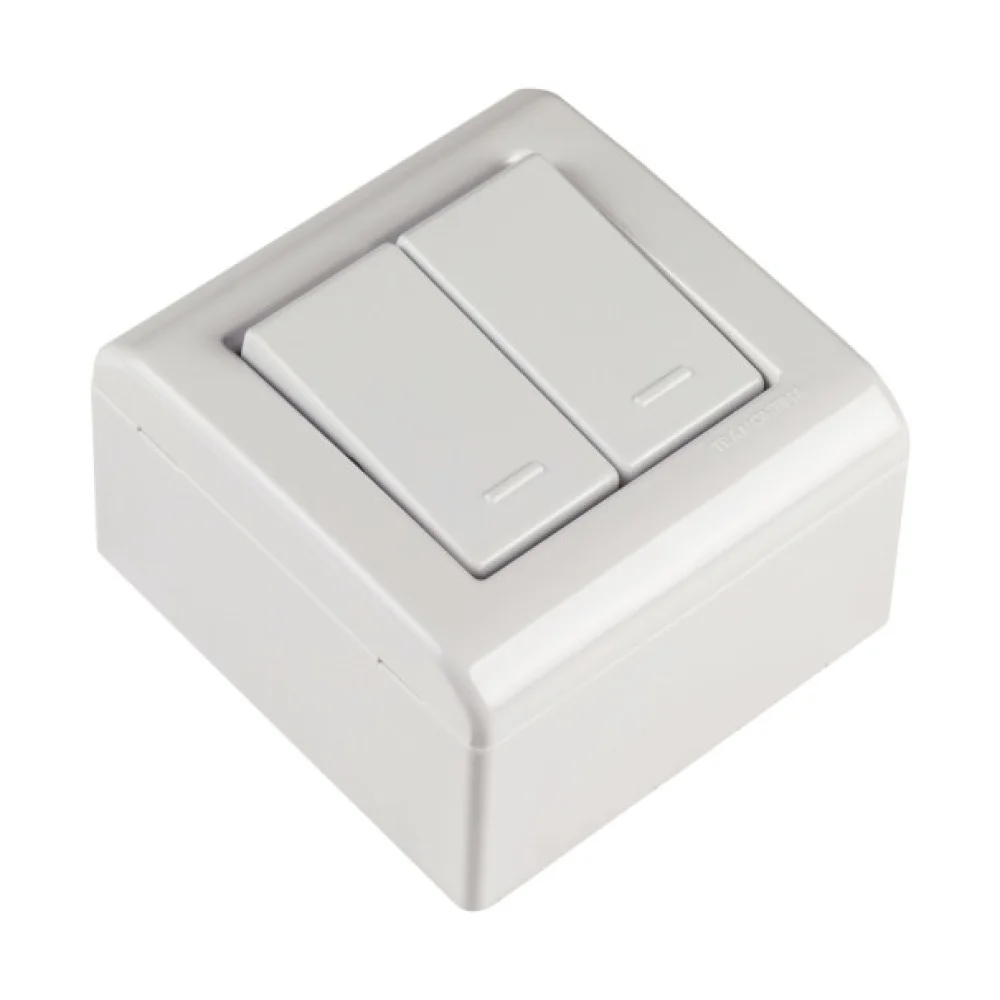 Caixa Interruptor Simples 2 Teclas LizFlex Branco 10A TRAMONTINA