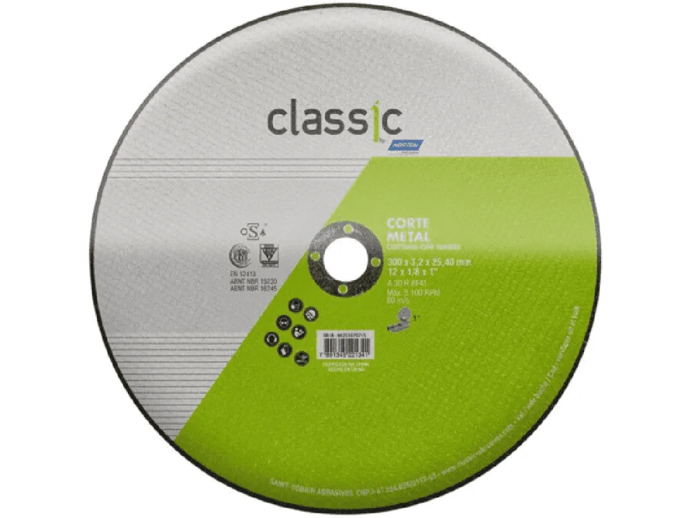 Disco de Corte Aço Classic 12x1/8x1 NORTON