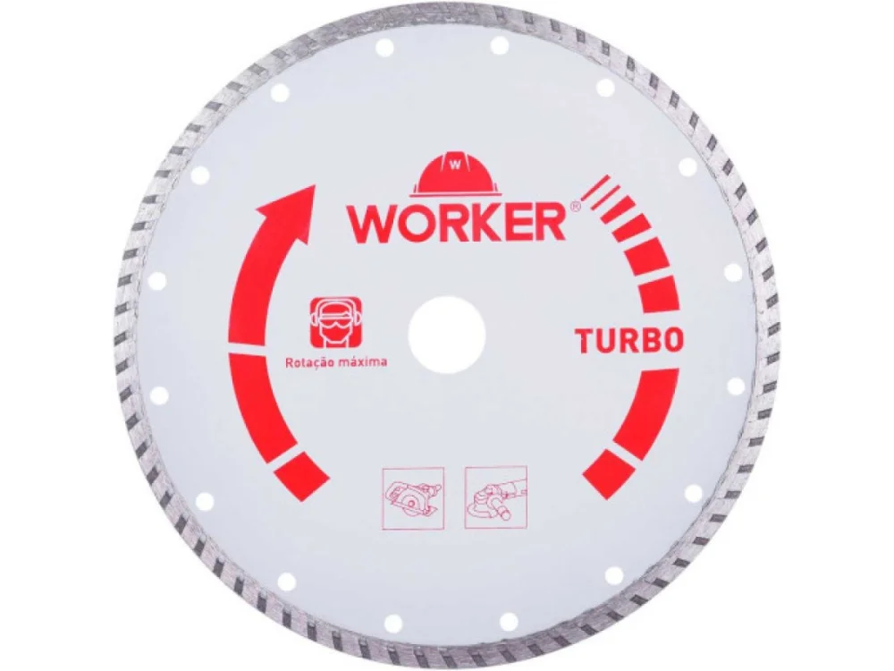 Disco de Corte Diamantado Turbo 9" WORKER