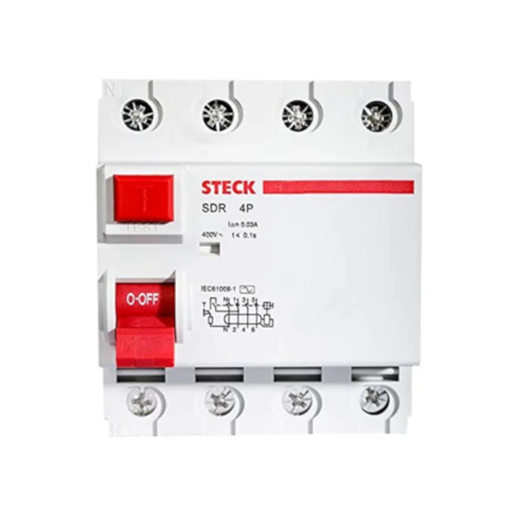 Dispositivo Interruptor DR 4P 30MA 125A STECK