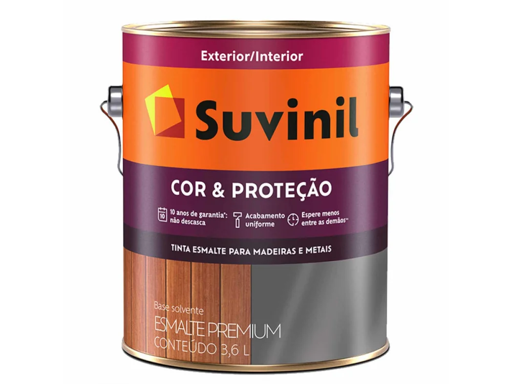 Esmalte Cor e Proteção Acetinado Areia 3,6L SUVINIL