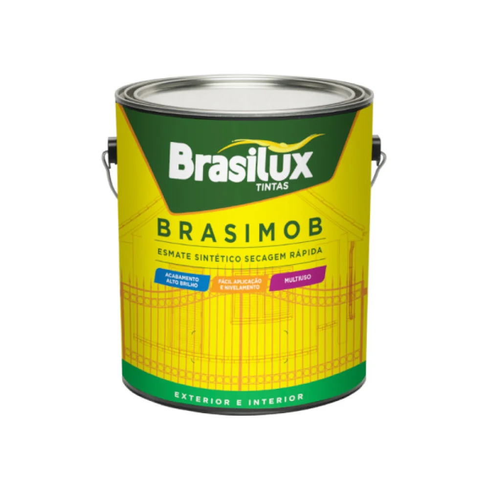 Esmalte Sintético Brasimob Brilhante Branco 900ml BRASILUX