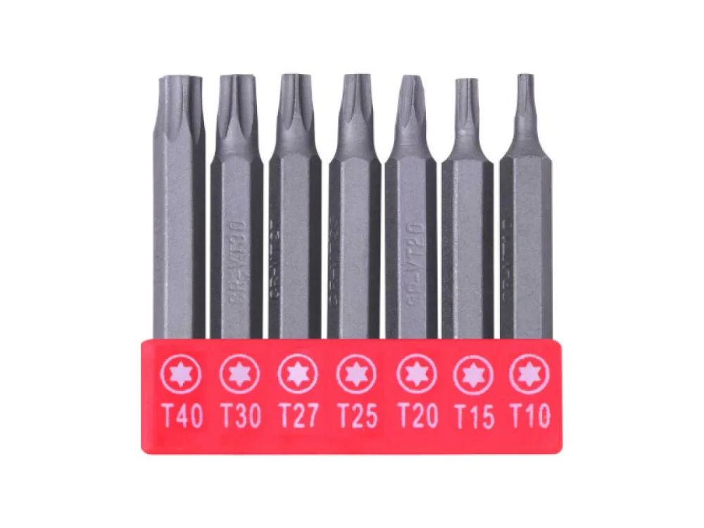 Jogo de Bits Torx para Parafusadeira 7Pçs Longo WORKER