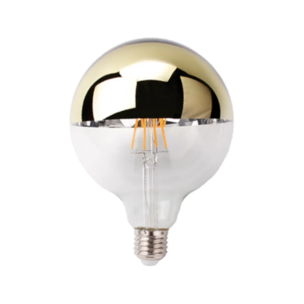 Lâmpada Led Balloon Dourado Filamento Defletora 4W Bivolt LUMINATTI