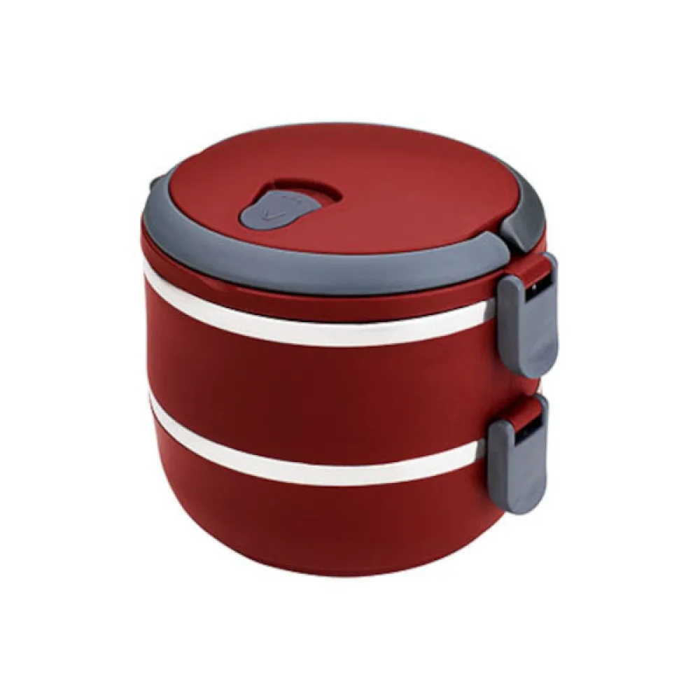 Marmita Lunch Box 2Pçs Vermelho EURO HOME